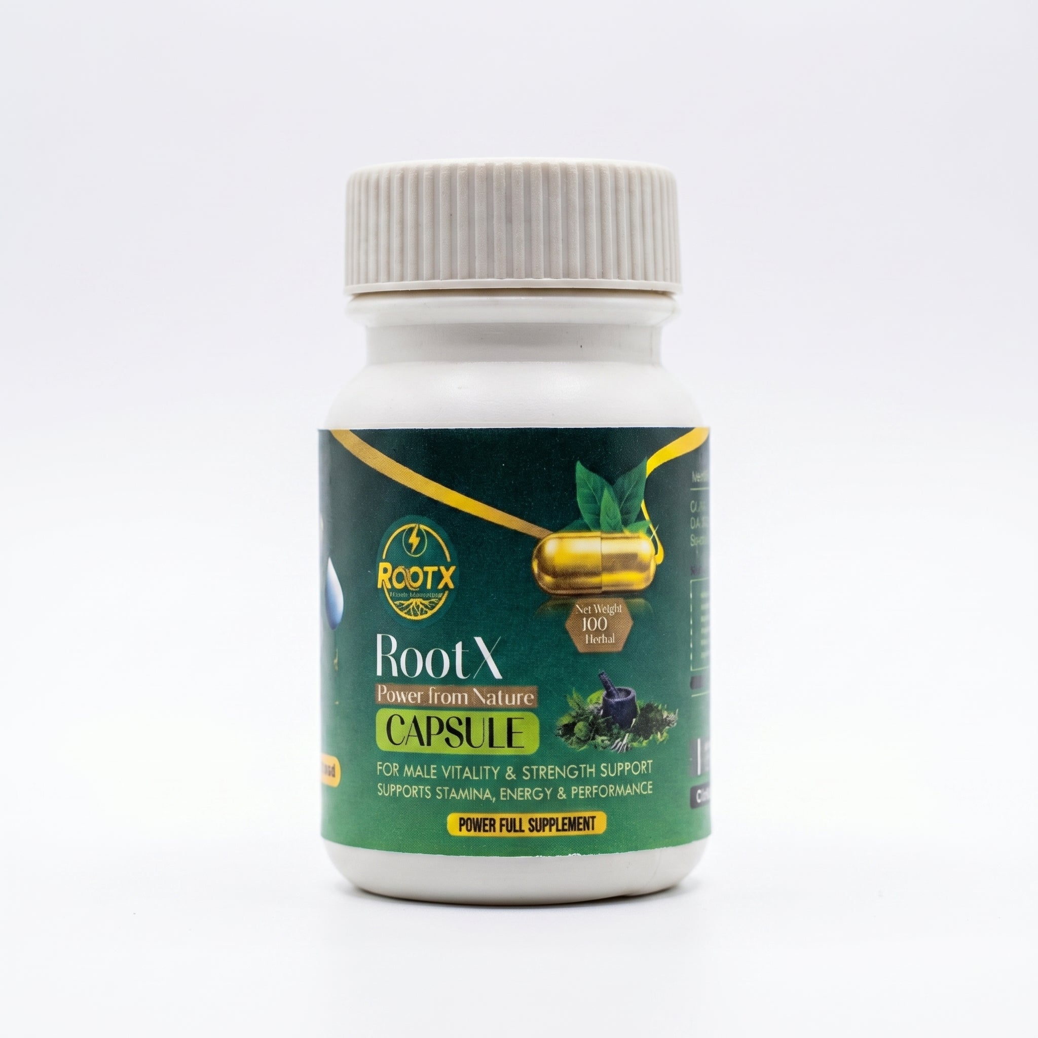 RootX Men’s Capsules – Herbal Formula for Energy, Power & Confidence